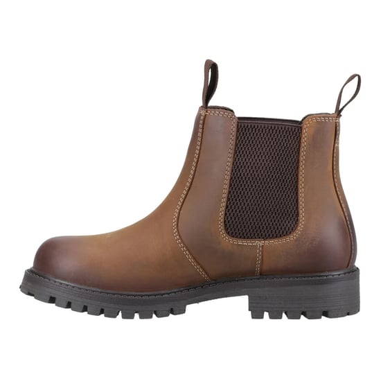 Cotswold Childrens/Kids Aston Full Grain Leather Pull Up Dealer Boots (Tan) - Image 3