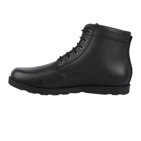 Firetrap Shira leren platte herenlaarzen (Zwart) - Image 3