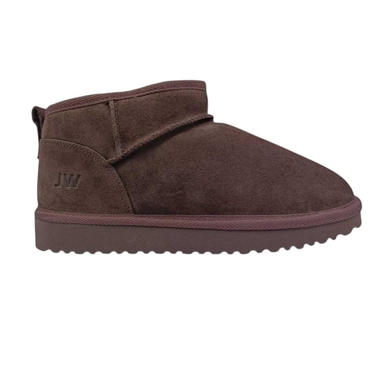 Jack Wills Leren laarzen met nauwsluitende pasvorm voor dames (Chocolade) - Image 1