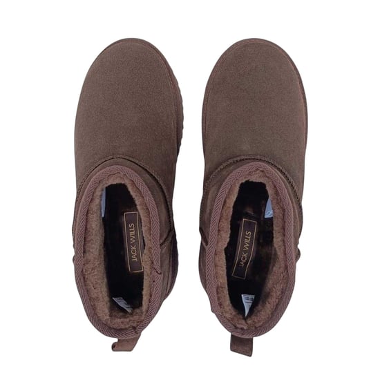 Jack Wills Leren laarzen met nauwsluitende pasvorm voor dames (Chocolade) - Image 4