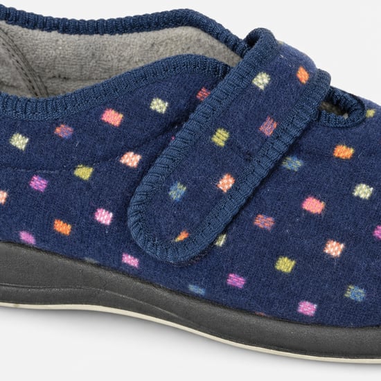 Sleepers Mary Womens Full Slippers Navy - Image 3