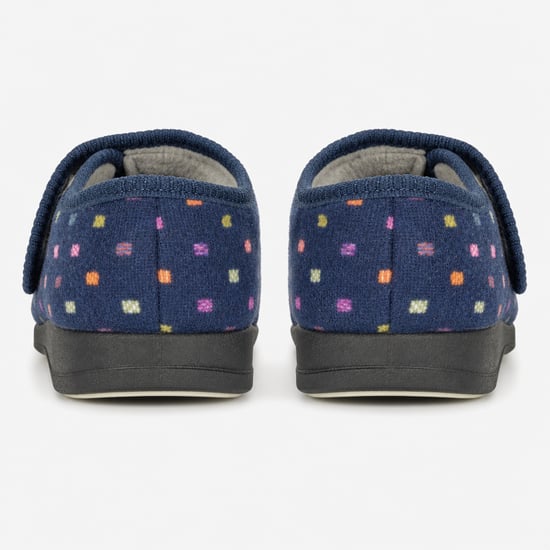Sleepers Mary Womens Full Slippers Navy - Image 4