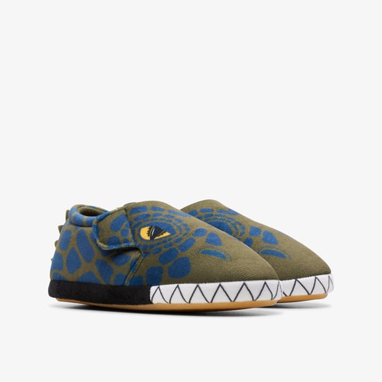 Fluffy Snug Kid Khaki Combination Slippers - Image 4