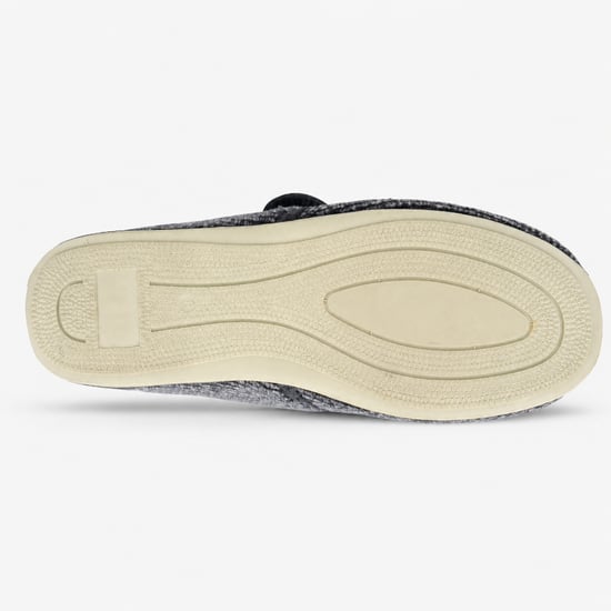 Sleepers Joseph Mens Full Slippers Grey Check - Image 5