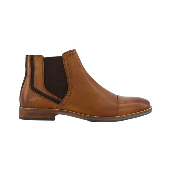 Dune London Mens Chappy Leather Chelsea Boots (Tan) - Image 1