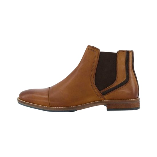 Dune London Mens Chappy Leather Chelsea Boots (Tan) - Image 2