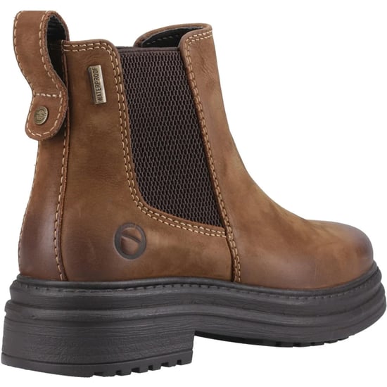 Cotswold Dames Aldworth Leren Chelsea Boots (Tan) - Image 2