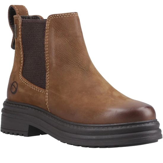 Cotswold Dames Aldworth Leren Chelsea Boots (Tan) - Image 5