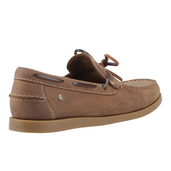 Cotswold Mens Slad Leather Boat Shoes (Tan) - Image 2
