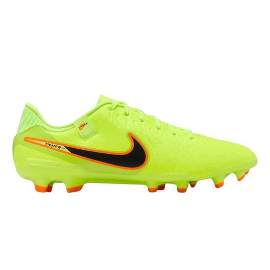 Nike Unisex voetbalschoenen voor volwassenen: Tiempo Legend 10, van leer, voor harde ondergrond (Volt/Zwart) - Image 1