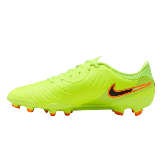 Nike Unisex voetbalschoenen voor volwassenen: Tiempo Legend 10, van leer, voor harde ondergrond (Volt/Zwart) - Image 3