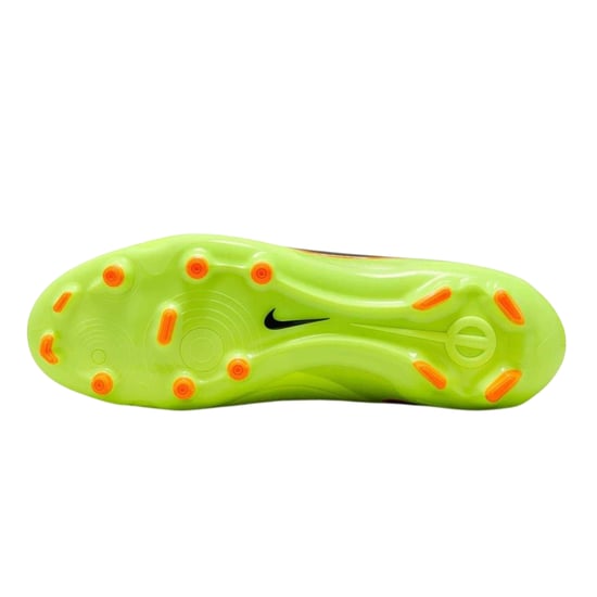 Nike Unisex voetbalschoenen voor volwassenen: Tiempo Legend 10, van leer, voor harde ondergrond (Volt/Zwart) - Image 4