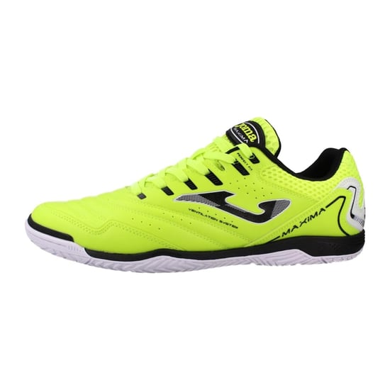 Joma Mens Maxima Reinforced Toe Indoor Football Shoes (Fluorescent Yellow/Black) - Image 3