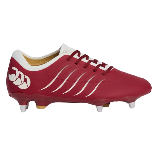 Canterbury Mens Pro Soft Ground Rugby Boots (Red Dahlia) - Image 1