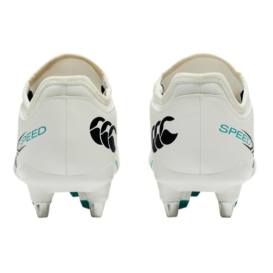 Canterbury Unisex Adult Speed Falcon 2.0 Team Soft Ground Rugby Boots (White/Green) - Image 2