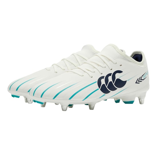 Canterbury Unisex Adult Speed Falcon 2.0 Team Soft Ground Rugby Boots (White/Green) - Image 6