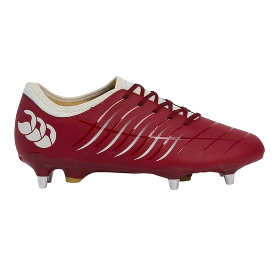 Canterbury Phoenix 2.0 rugby-schoenen voor heren met veters, voor zachte ondergrond (Rode Dahlia) - Image 1