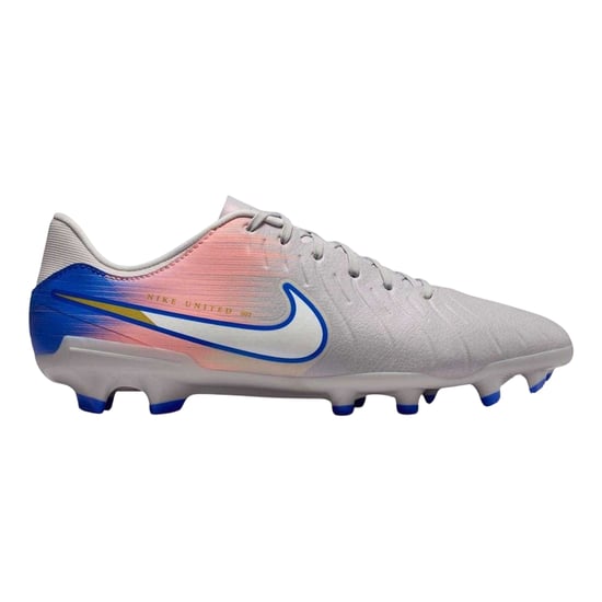 Nike Unisex voetbalschoenen voor volwassenen: Tiempo Legend 10, van leer, voor harde ondergrond (Grijs/Blauw) - Image 1