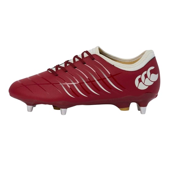 Canterbury Phoenix 2.0 rugby-schoenen voor heren met veters, voor zachte ondergrond (Rode Dahlia) - Image 2