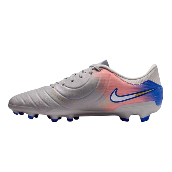 Nike Unisex voetbalschoenen voor volwassenen: Tiempo Legend 10, van leer, voor harde ondergrond (Grijs/Blauw) - Image 3