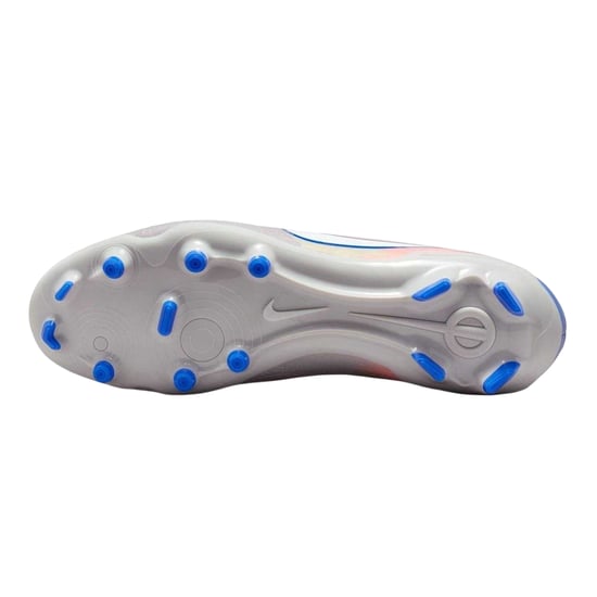 Nike Unisex voetbalschoenen voor volwassenen: Tiempo Legend 10, van leer, voor harde ondergrond (Grijs/Blauw) - Image 4