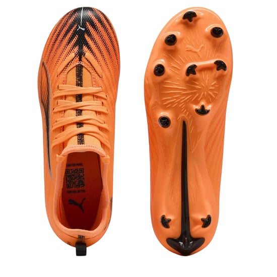 Puma Ultra 6 voetbalschoenen voor kinderen, voor wedstrijden op een harde ondergrond (Rood, Zwart) - Image 3
