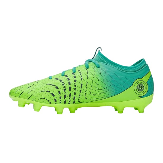Under Armour Mens Magnetico Elite 5 Firm Ground Football Boots (Green/Turquoise) - Image 2