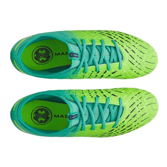 Under Armour Mens Magnetico Elite 5 Firm Ground Football Boots (Green/Turquoise) - Image 3