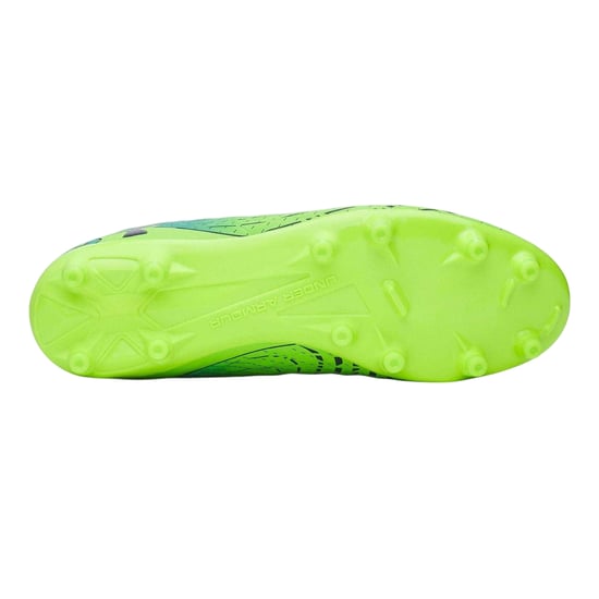 Under Armour Mens Magnetico Elite 5 Firm Ground Football Boots (Green/Turquoise) - Image 4