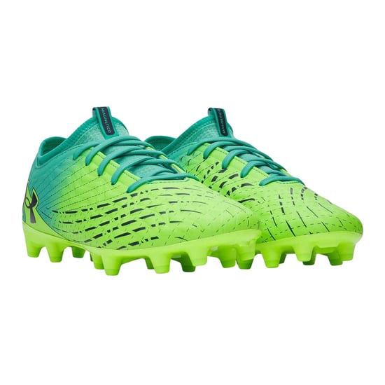 Under Armour Mens Magnetico Elite 5 Firm Ground Football Boots (Green/Turquoise) - Image 5