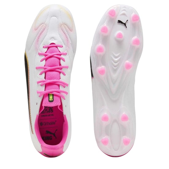 Puma Mens King Match Firm Ground Football Boots (Pink) - Image 3