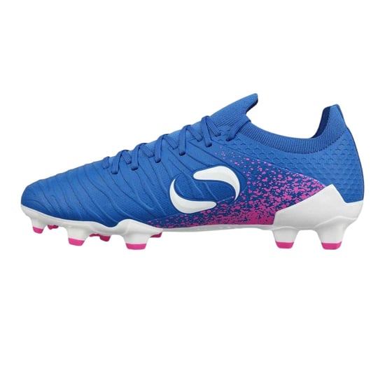 Sondico Mens Striped Firm Ground Football Boots (Blue/Pink) - Image 2