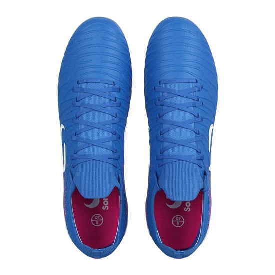 Sondico Mens Striped Firm Ground Football Boots (Blue/Pink) - Image 3