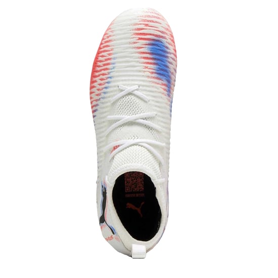 Puma Future 8 fotbollsskor för barn med syntetiskt underlag (8 matcher) (Vit/Svart/Röd) - Image 3