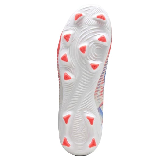 Puma Future 8 fotbollsskor för barn med syntetiskt underlag (8 matcher) (Vit/Svart/Röd) - Image 4