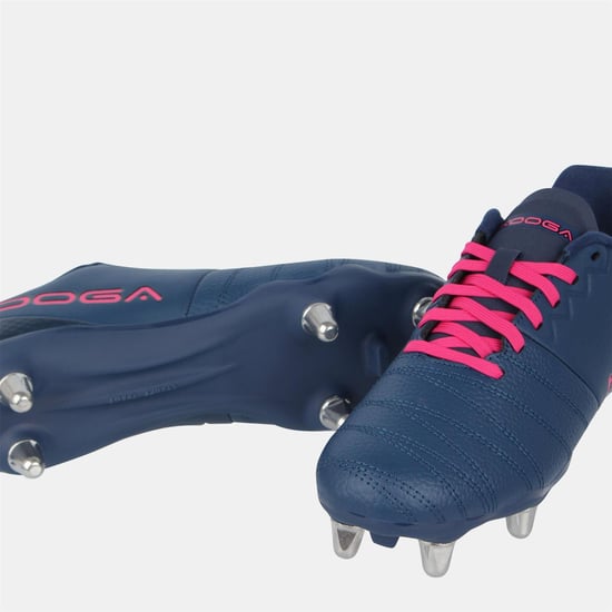 KooGa Synthetische rugbyschoenen voor kinderen (Marine / Roze) - Image 3