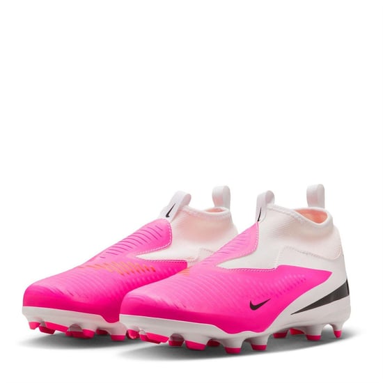Nike Voetbalschoenen voor kinderen/jeugd – Academy-serie voor harde ondergrond (Wit/Roze) - Image 4