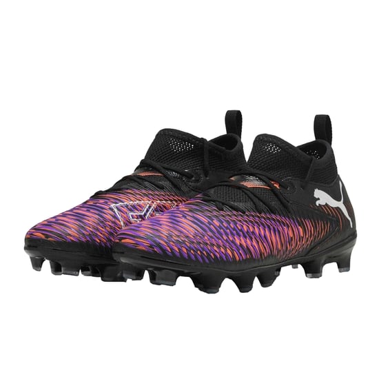 Puma Future 8 fotbollsskor för barn med syntetiskt underlag (8 matcher) (Svart/lila) - Image 5