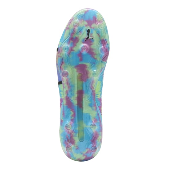 Puma Mens King Ultimate Brilliance Tie Dye Firm Ground Football Boots (White) - Image 5