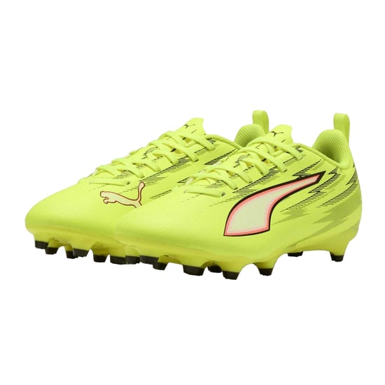 Puma Kinder/Kids Ultra 5 Play Stevige Grond Voetbalschoenen (Geel/zwart) - Image 5