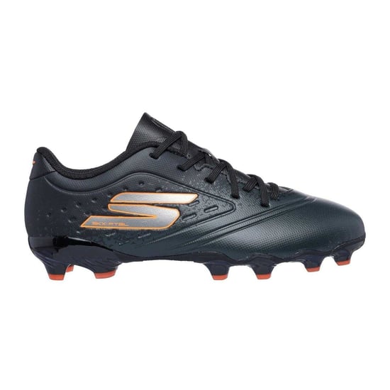 Skechers Razor voetbalschoenen voor kinderen (Firm Ground) (Zwart/Oranje) - Image 1