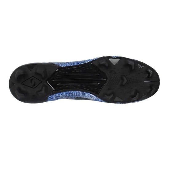 Sondico Mens Striped Firm Ground Football Boots (Black/Blue) - Image 4