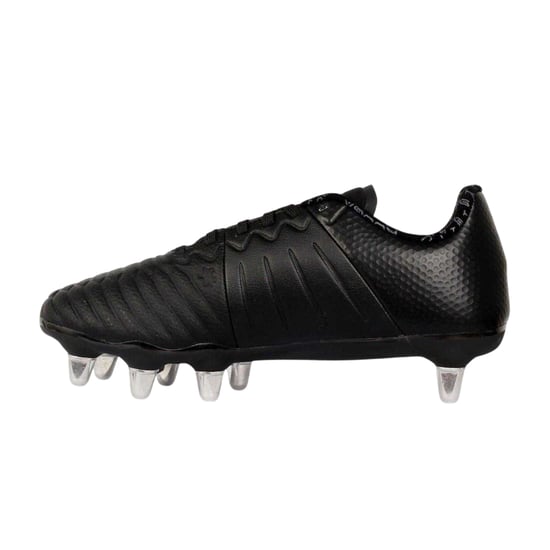 KooGa Mens Power SG Leather Rugby Boots (Black/White) - Image 3