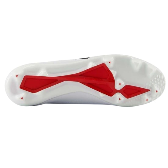 New Balance Mens Tekela Team Firm Ground Football Boots (White/Black) - Image 4