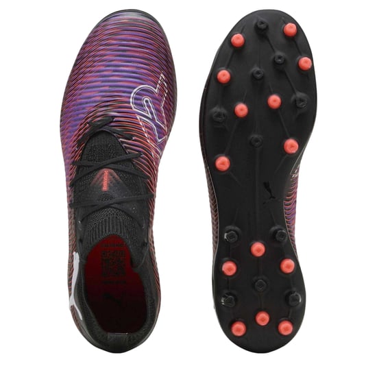 Puma Mens Future 8 Pro Laceless Football Boots (Black/White/Red) - Image 3