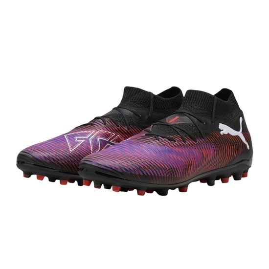 Puma Mens Future 8 Pro Laceless Football Boots (Black/White/Red) - Image 4