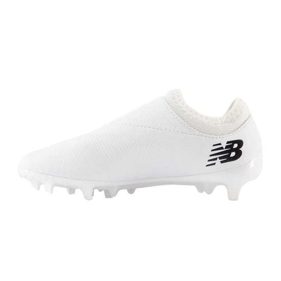 New Balance Childrens/Kids Furon V7+ Dispatch Firm Ground Football Boots (White/Black) - Image 2