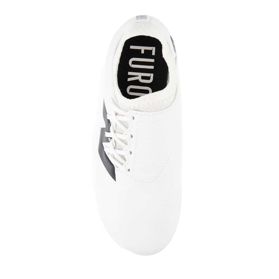 New Balance Childrens/Kids Furon V7+ Dispatch Firm Ground Football Boots (White/Black) - Image 3