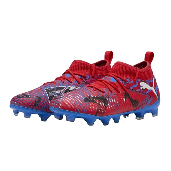 Puma Future 8 fotbollsskor för barn med syntetiskt underlag (8 matcher) (Röd/blå) - Image 5