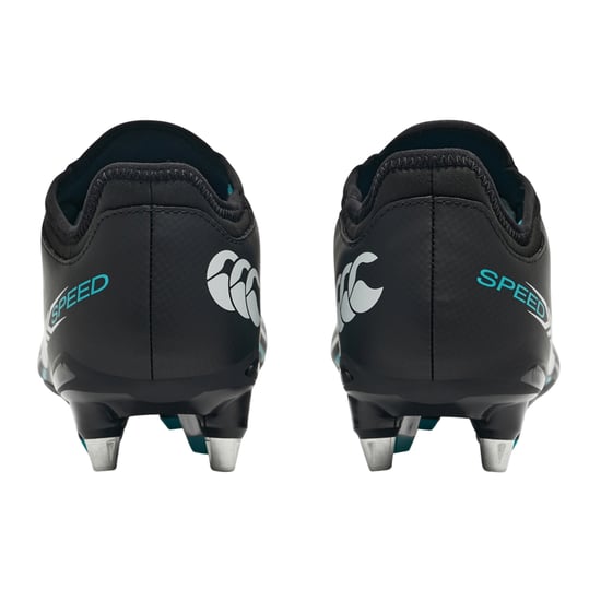 Canterbury Unisex Adult Speed Falcon 2.0 Team Soft Ground Rugby Boots (Black/Green) - Image 2